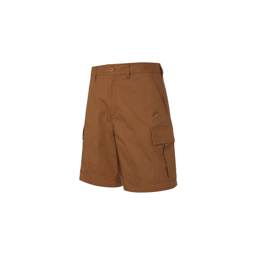 Nike Club Zipper Design Solid Color Cargo Shorts Men shorts Brown FN3518-281
