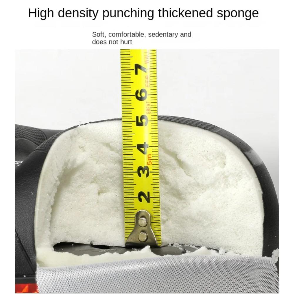 Hollow Breathable Bicycle Saddle Men Women MTB Road Bike Saddle Shock Absorbing Comfortable Big Butt Bike Seat Safety Warning