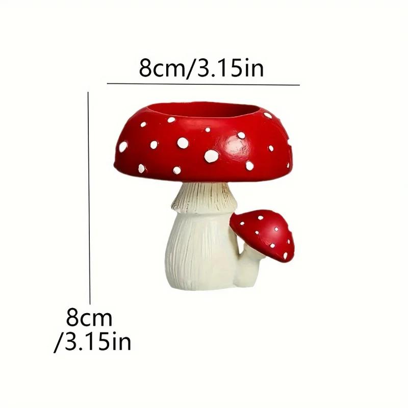1 Piece Mushroom Candle Holder Faux Mushroom Home Decoration Mushroom Tea Candle Candle Holder Craft Decorations