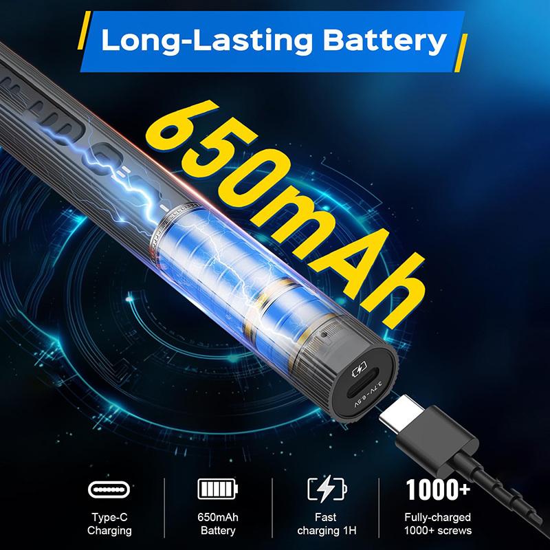 Mini Electric Screwdriver Set 160 in 1 Precision Electric Screwdriver with 3 Gears Magnetic for Glasses, Watch, Phone Repair