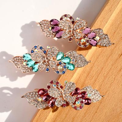 Korean Style Fashion Ladies Spring Clip Small Butterfly Alloy Hair Clip Hair Accessories Fresh and Elegant Versatile Accessories