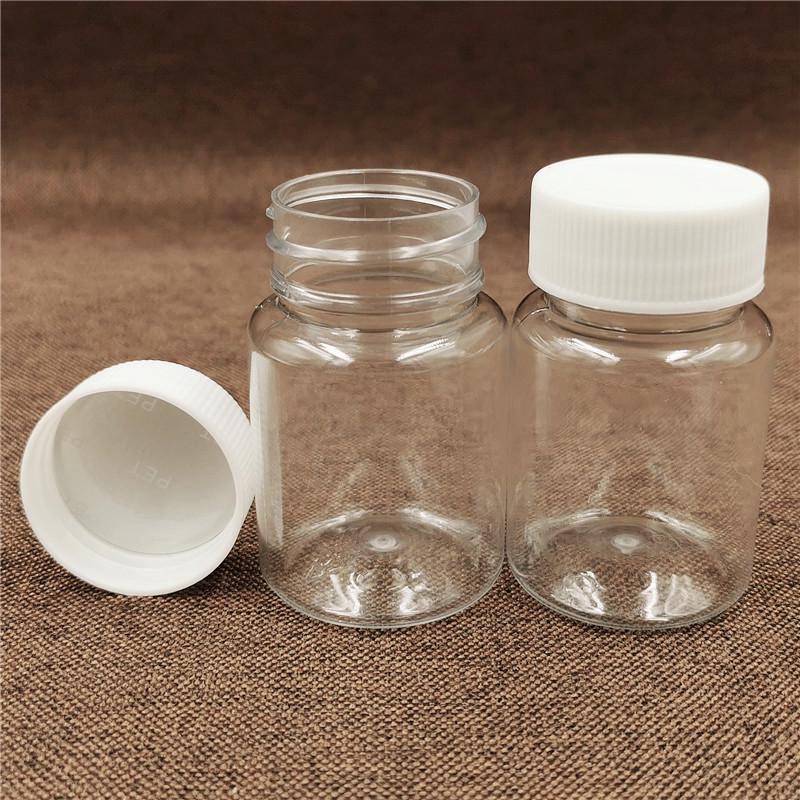 Clear Plastic Sub-Bottle: 50ml/60ml for Alcohol Samples or Candy Pet Water