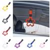 Cherry Blossom Warning Hanging Ring Silver/Black Strap Car Crash Warning Strap  Auto Decoration