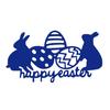 Easter Eggs Rabbit Cutting Dies Carbon Steel Die Cut Templates Metal Embossing Stencils for Scrapbooking Card Making
