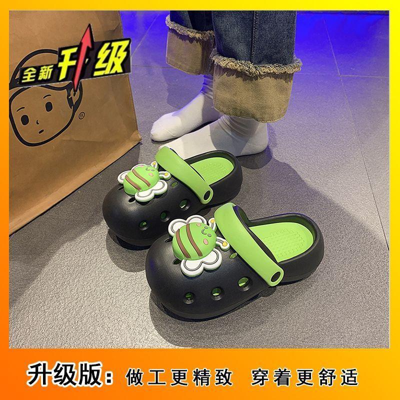 Non-slip hole shoes, dirt-resistant and non-smelly bag head drag women 2025 summer and autumn new cute student dormitory slippers women's outer wear