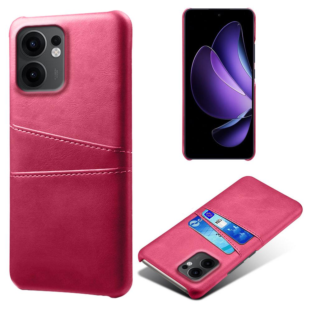 For Oppo Reno13 F 5G Case Dual Card Slots PU Leather+Hard PC Phone Cover