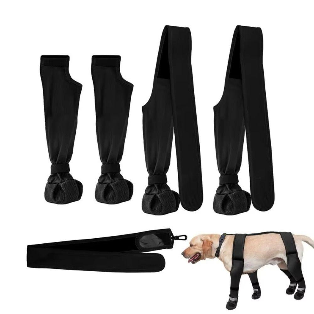 Waterproof Pet Paw Protectors Adjustable Paw Protective Footwear Dog Suspender Boots  Going Out