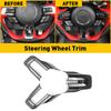 3-delige set Koolstofvezel Auto Stuurwiel Frame Cover Voor Ford Mustang 2015 2016 2017 2018 2019 2020 2021 2022 Auto Accessoires