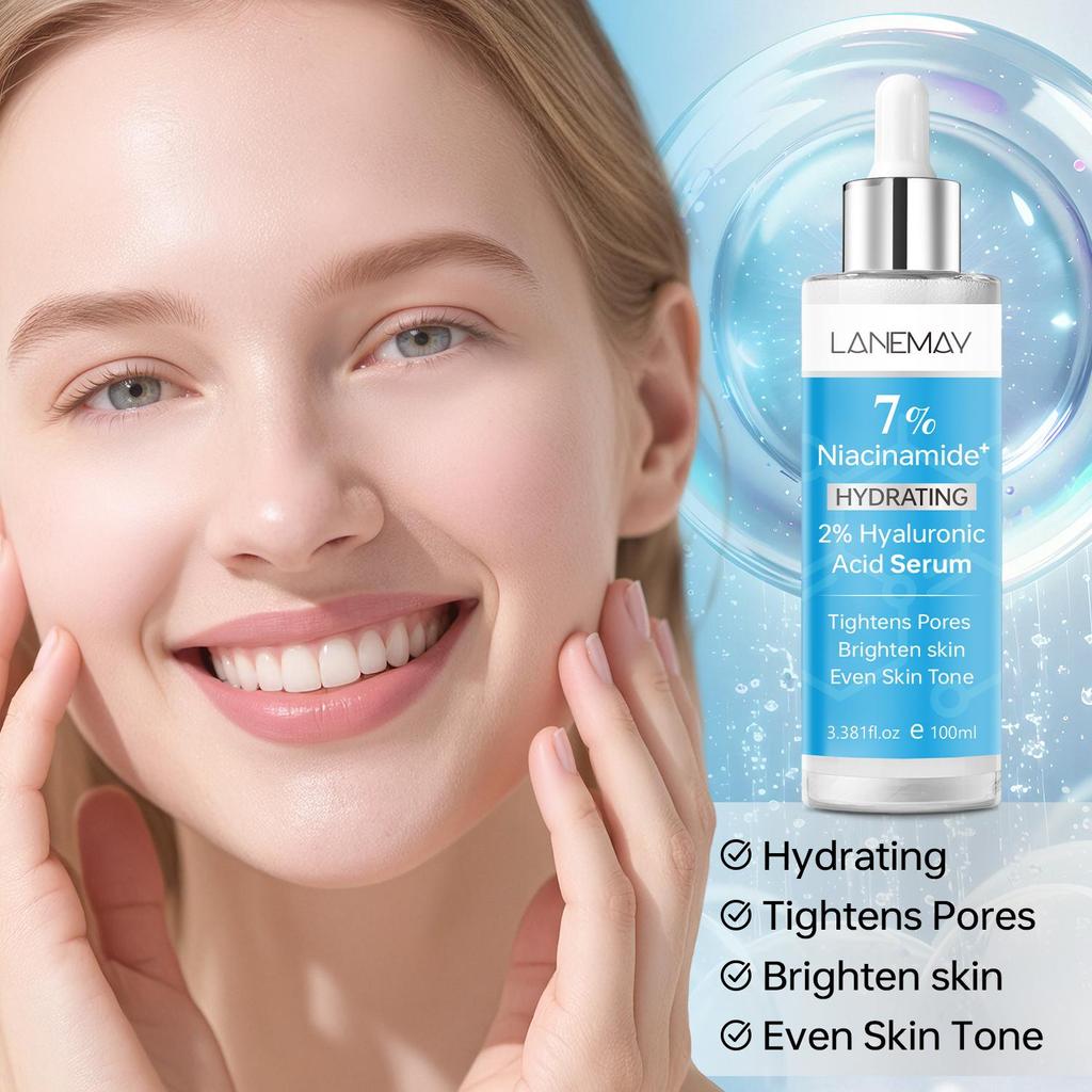 Face Serum-Hydrating Skin And Brighten Even Skin Tone-Tightens Pores-Suitable For All Skin Types, 100ml