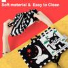 Black and White Cloth Picture Book for Babies Visual Sensory and Brain Colorful Cloth Picture Book for Newborns and Includes a Crib Finger Stroller