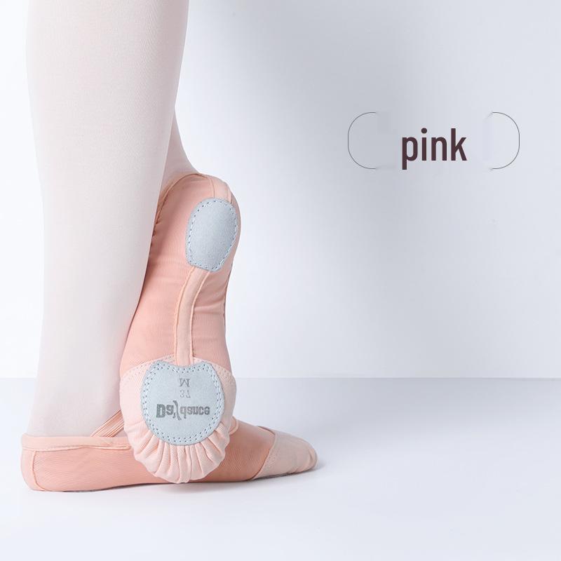 Women's Elastic Mesh Ballet & Yoga Dance Shoes - No Drawstring Cat Paw Design