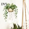 Versatile Plant Wall Decorations Watercolor Potted Stickers, PVC Waterproof Hanging Pothos/Daisy Decals, Removable Easy Peel And Stick Home