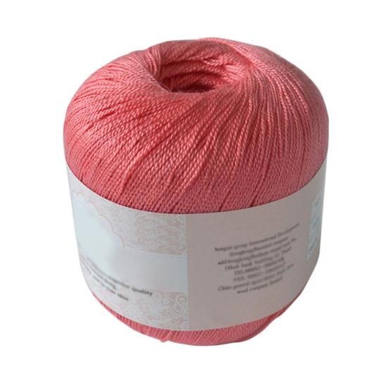 Мерсеризованный хлопковый шнур, пряжа для вышивания, вязания крючком, кружевных украшений