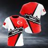 Turkey Flag Sports Quick-dry Breathable Men Women T-Shirt Outdoor Street Football Jersey Team Match Summer Short Sleeve