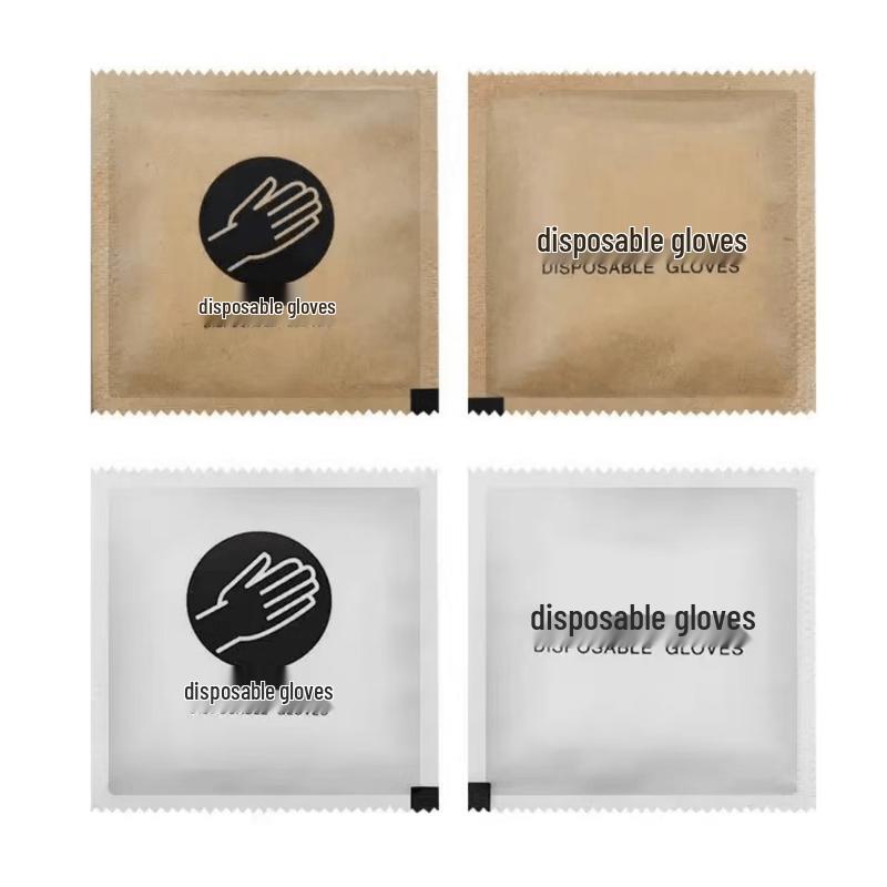 Derenruyu Individually Wrapped Food Grade PE Disposable Gloves