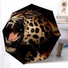 1 Stück Leopardengebrüll Automatisches Öffnen/Schließen Regenschirm 8-Rippen Starker Rahmen, Tragbarer Reise Regenschirm für Damen & Herren, Geburtstagsgeschenk Partys 025
