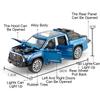 1:32 Hilux TUNDRA Alloy Diecast Toys Cars Models Wheel Pull Back Miniature Car with Light Sound Vehicles for Boys Birthday Gifts