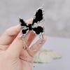 1Pair Wing Metal Butterfly Brooches Rhinestone Butterfly Tassel Badge Pin  Suit Accessory