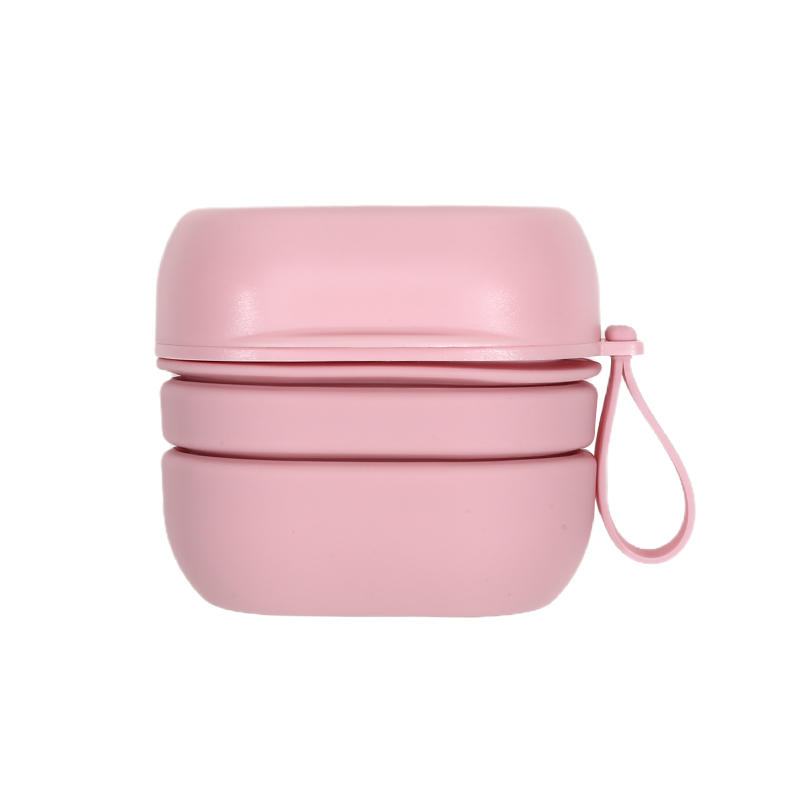 Portable Folding Waterproof Travel Soap Box Silicone Leak Proof Foldable Soap Box With Handle Soap Case Outdoor