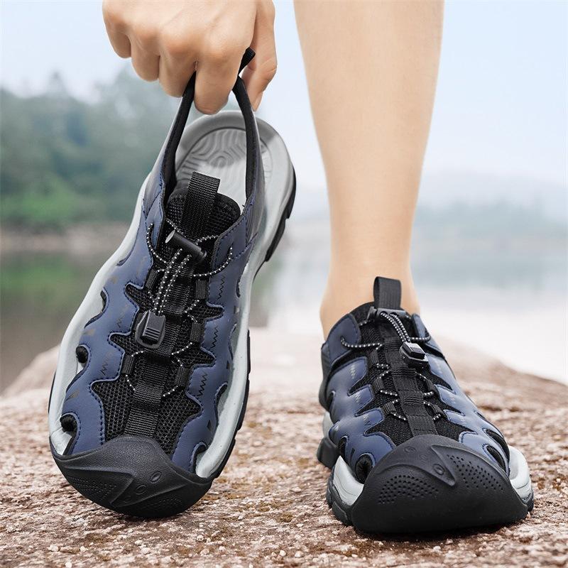 Foreign Trade Explosion Men's Trend Casual Bag Head Breathable Sandals 2025 Summer Sports Versatile Beach Shoes