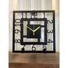 Classic Square Shaped Wall Clock | Elegant Metal Wall Timepiece for Home, Office, Living Room, Bedroom