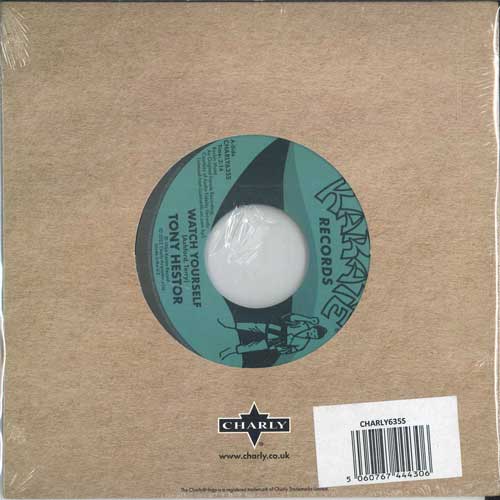 

7-дюймовая пластинка TONY HESTER - Watch Yourself / Instrumental CHARLY635S Charly Records 2023 UK Соул/Фанк