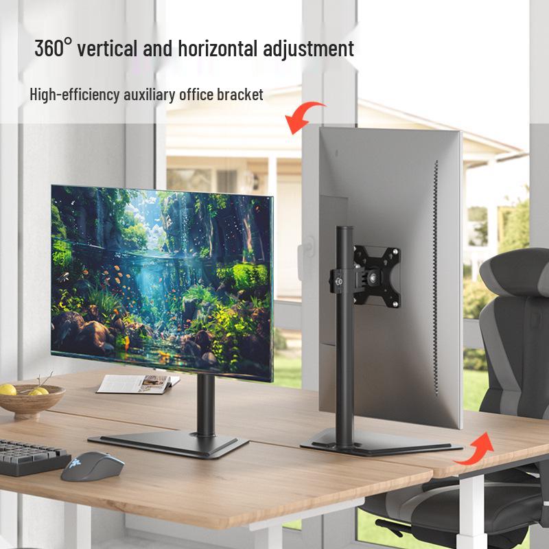 Sance Adjustable Monitor Stand 17-32" - 27" Desktop No-Punch Base