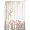 Cartoon Libelle Lotus Blume Sheer Vorhänge Wohnzimmer Fenster Tüll Vorhänge Für Schlafzimmer Küche Home Dekoration Voile Vorhänge