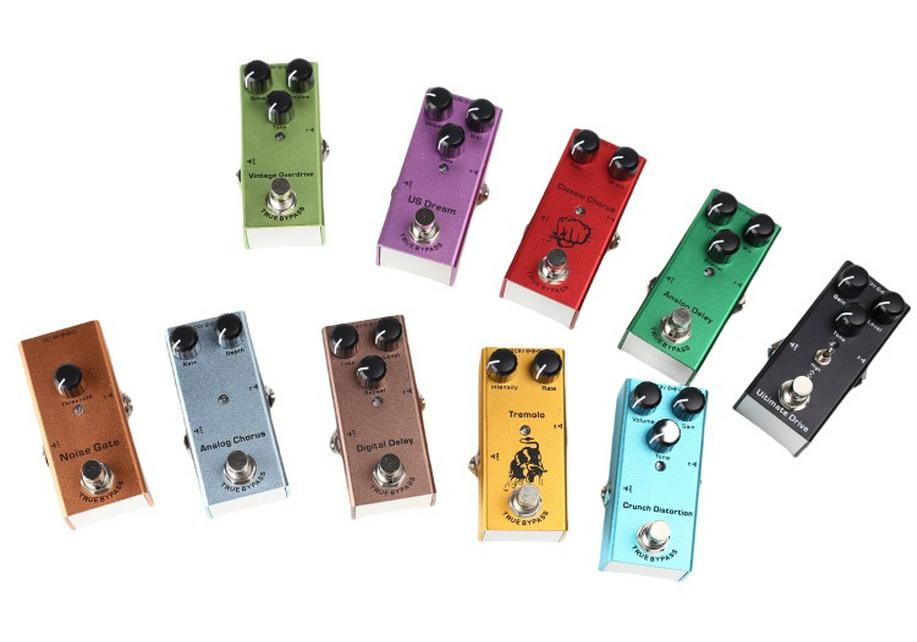 08 Digital Delay Electric Guitar Multi-Effect Pedal: Ten Effects Including Distortion, Overdrive, Delay, and Chorus.
