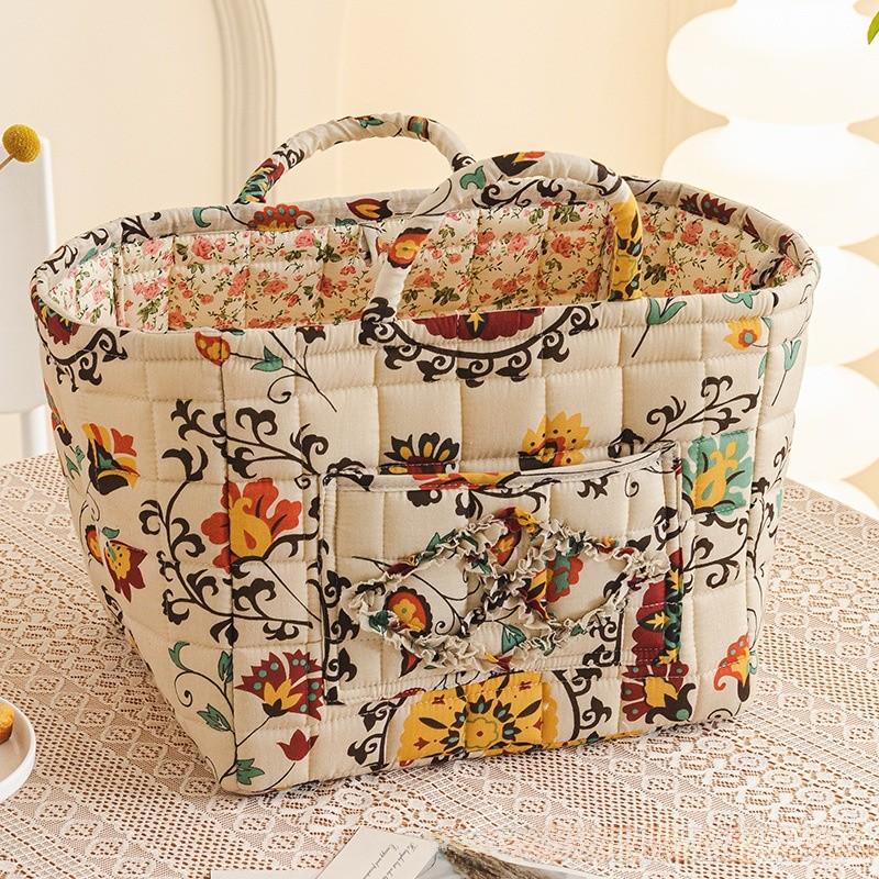 Portable Cotton Underwear Organizer Bag Multi Use Foldable Desktop Storage For Women Bedroom