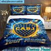 Custom Name Boca Juniors Crest Design 3PCS Bedding Set For Bedroom Dormitory,Including 1pc Duvet Cover And 2pcs Pillowcases Large size Fan gift