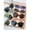 Women's Fashion Rimless Metal Sunglasses CHAIN M1U - UV Protection, Large Frame