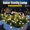 Outdoor Lights Solar Lawn Lamp Garden Lamp LED Wind-driven Firefly Ground Plug Lamp for Garden Lawn IP65 Landscape Holiday Light