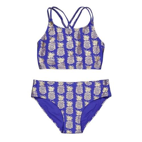 Biba Girls Pineapple Cross Back Bikini Set