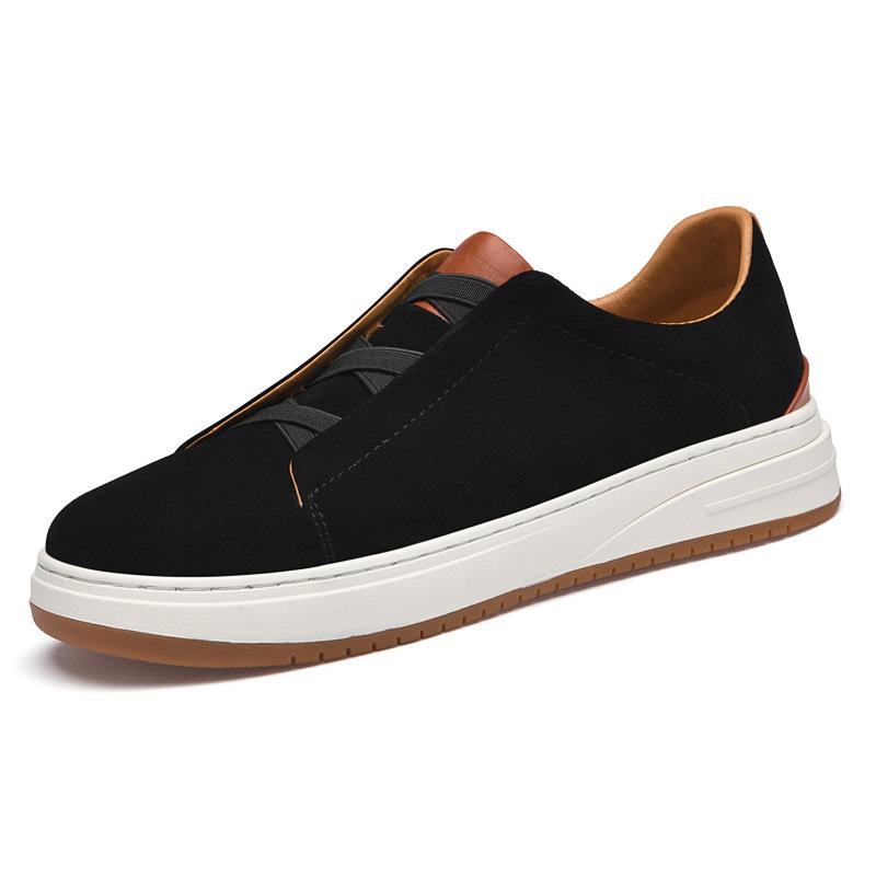 Genuine Leather Retro Suede Slip-On Men s Casual Shoes 39