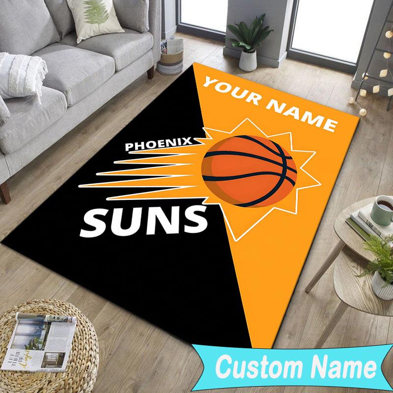Custom NameSuns Basketball Artwork Carpet, Indoor Rug, Chair Rug, Living Rooms, Doormat Made From Polyester Home Decor Birthday Christmas Gifts
