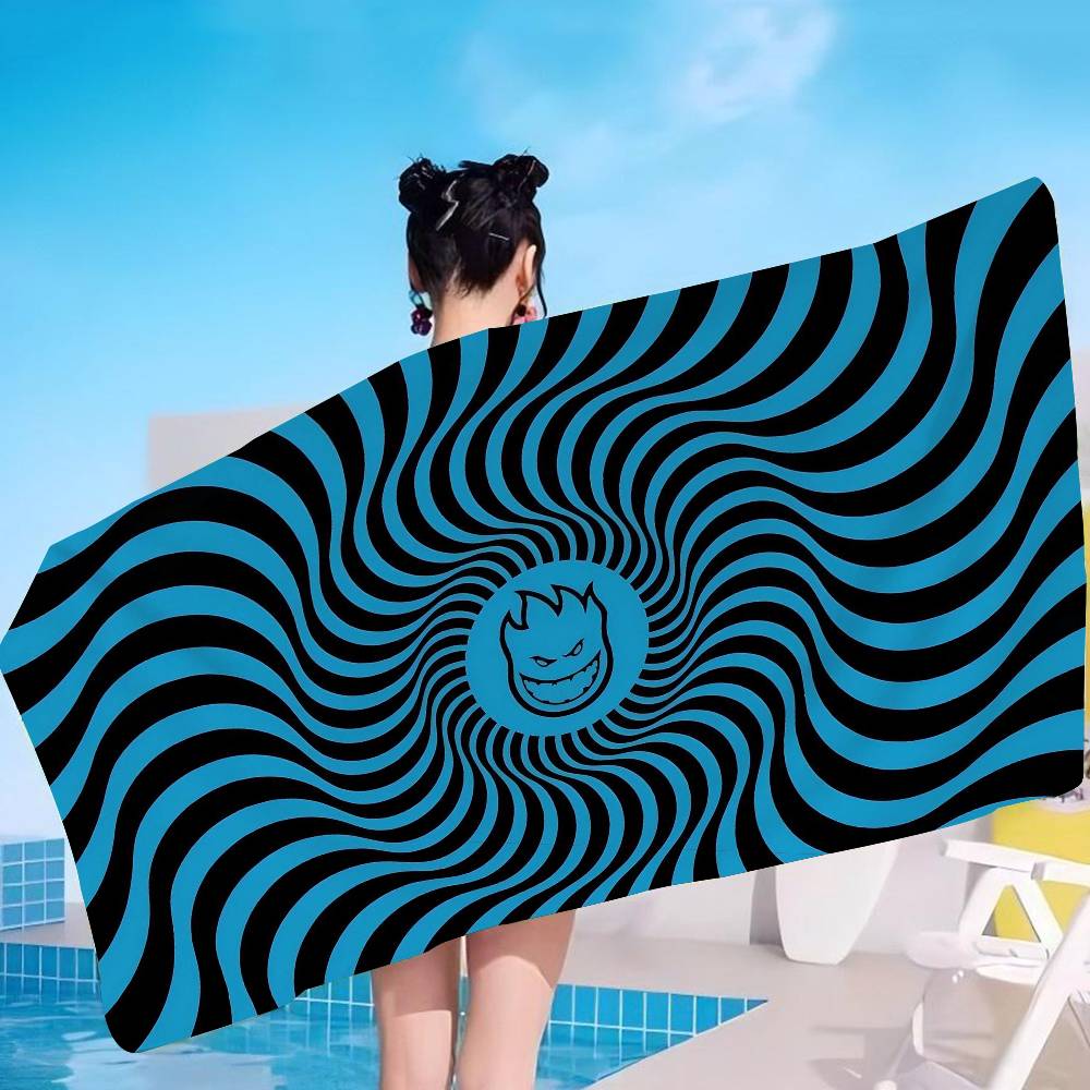 S-Spitfire S-skateboard Microfiber Beach Towel Absorbent Quick Dry Soft Yoga Swimming Resort Mountain Climbing Towel