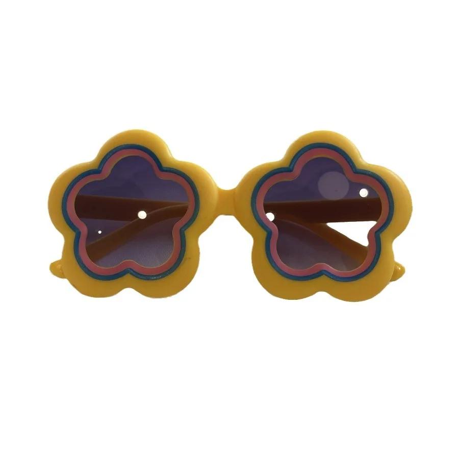 New Flower Shaped Childrens Sunglasses UV400 Protection Fashion Shades for Baby Girl Photography