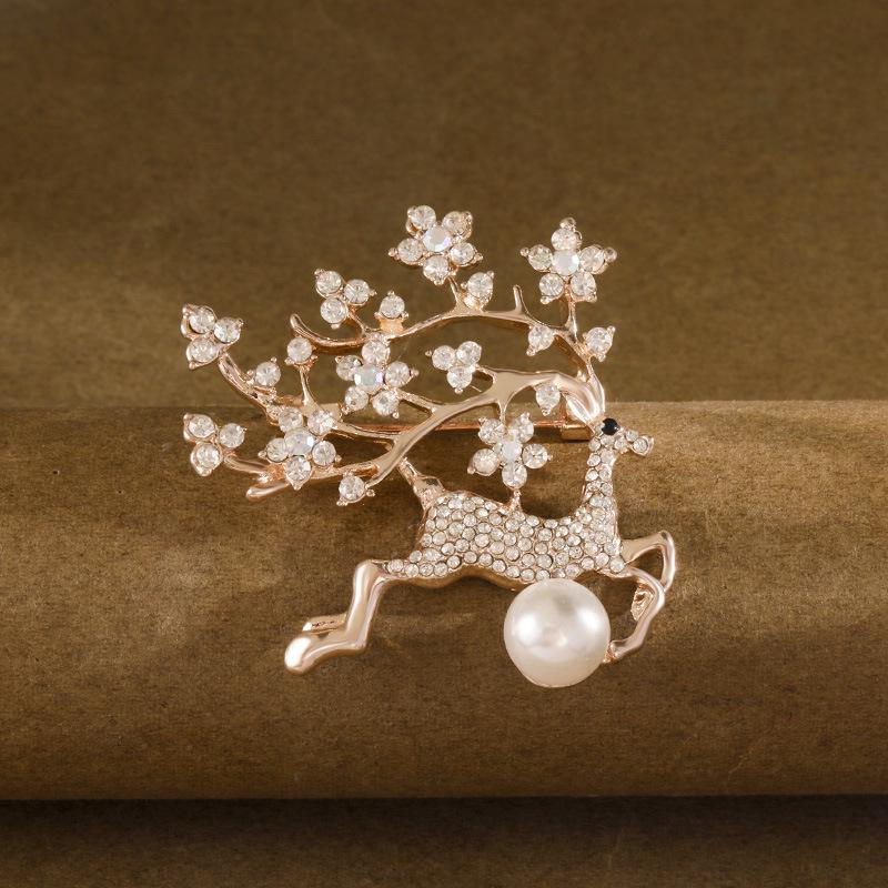 Elegant Alloy Brooch: High-End Women's Versatile Pin for Coats and Suits