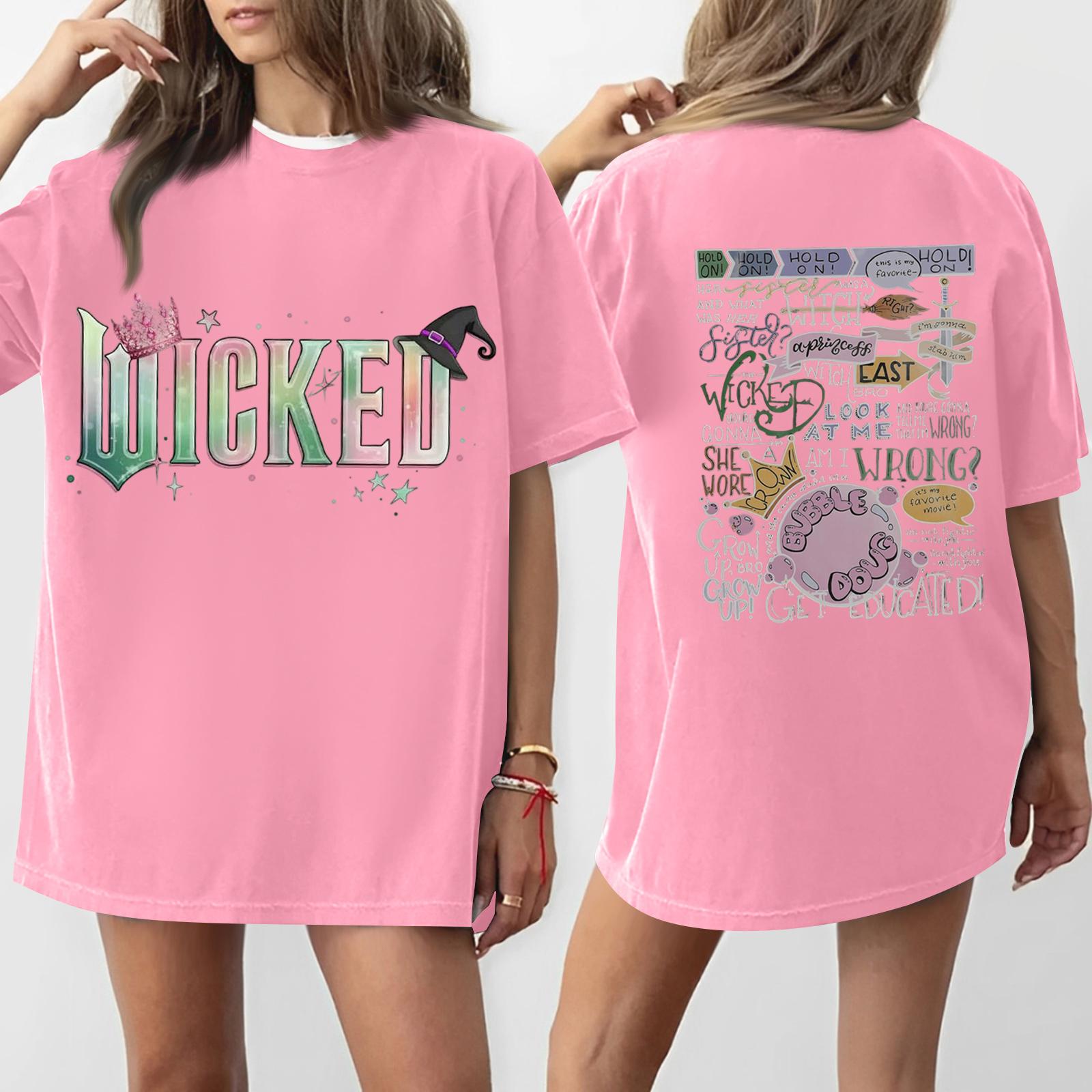 

Women s Casual Fashion Round Neck Printed Short Sleeve T-Shirt Top L рожевий