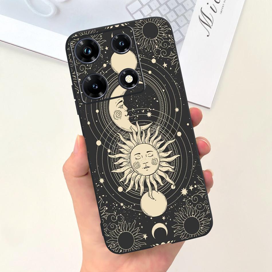 Fashion Moon Pattern Case For Infinix Note 30 Pro 30i 30 2023 Candy Color Soft Silicon Bumper For Infinix Note30 30Pro Note30i