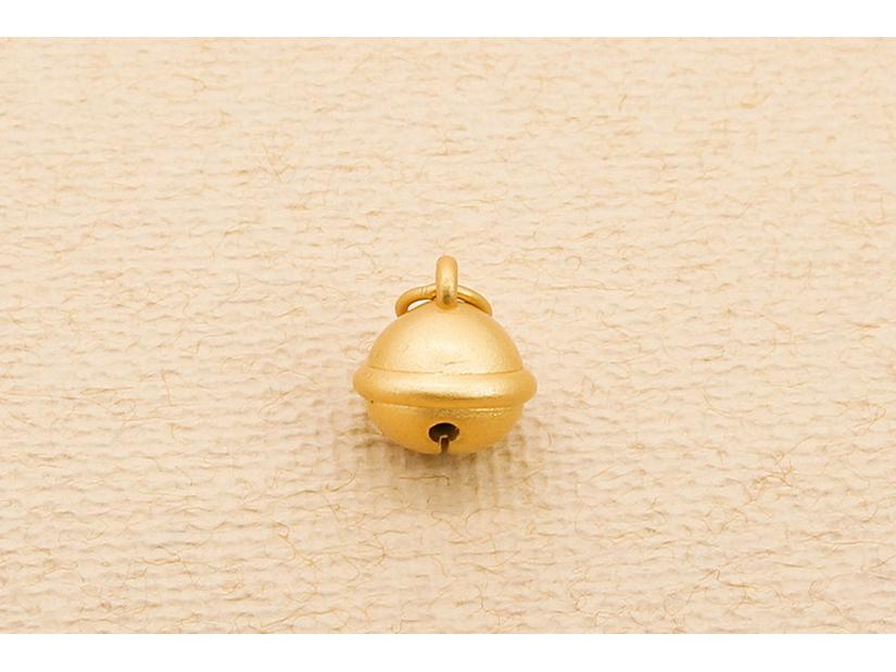 S999 Sterling Silver 3D Frosted Baby Bell Pendant Charm for DIY Beading/Braiding (Non-Ringing)