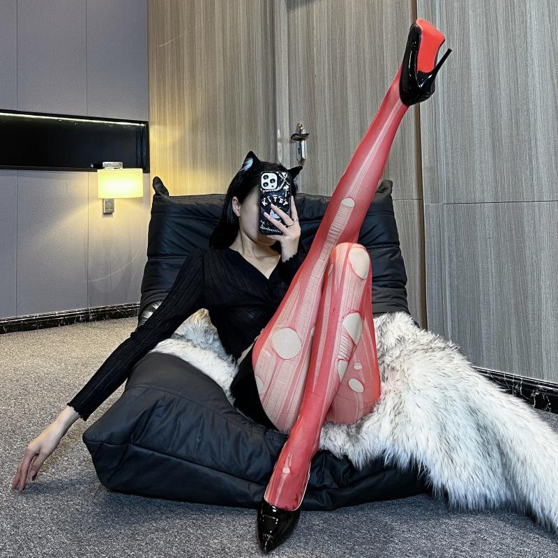 Disposable Tearable Women's Flirty Stockings for Hotels & Nightclubs