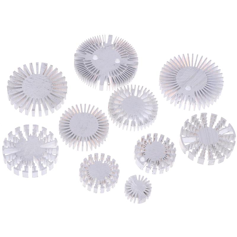 1PC COB Radiator Diameter 25/37.5/40/48/50/53/60/65/67MM High Power Led Heatsink Sunflower Solid Radiator Round Alloy Aluminum