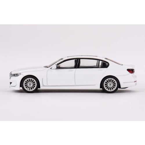 TrueScale Miniatures MINI GT 1/64 Scale BMW Alpina B7 xDrive Alpine White Right-Hand Drive Finished Model