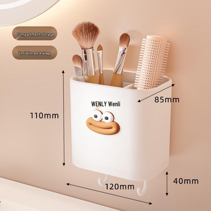 LIEI Suction Cup Wall-Mounted Comb Holder