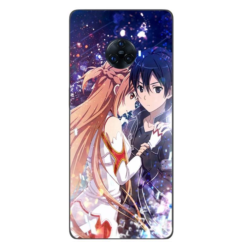 Custodia per telefono Sword Art Online Kirito per VIVO Y95 Y93 Y31 Y20 V19 V17 V15 Pro X60 NEX Cover per telefono morbida nera