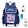 School Bag College Wind Large Capacity Middle School High School Student Cartoon Backpack
