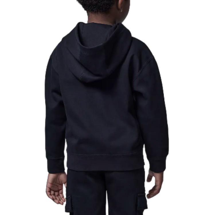 Jordan Sweatshirt Sport Fleece Lined Print Pullover Hooded Black Children Aged 3 7 Years Old HV1564-010