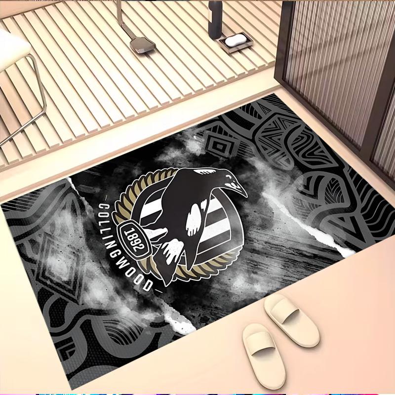 Football Club Print Rug, Washable Floor Carpet, For Entryway Dorm Laundry Room Office Study, Home Decor Birthday Christmas Gift